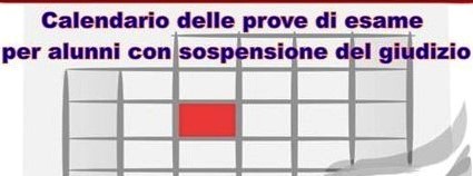 COMUNICAZIONE CALENDARIO ESAMI SOSPENSIONE DEL GIUDIZIO